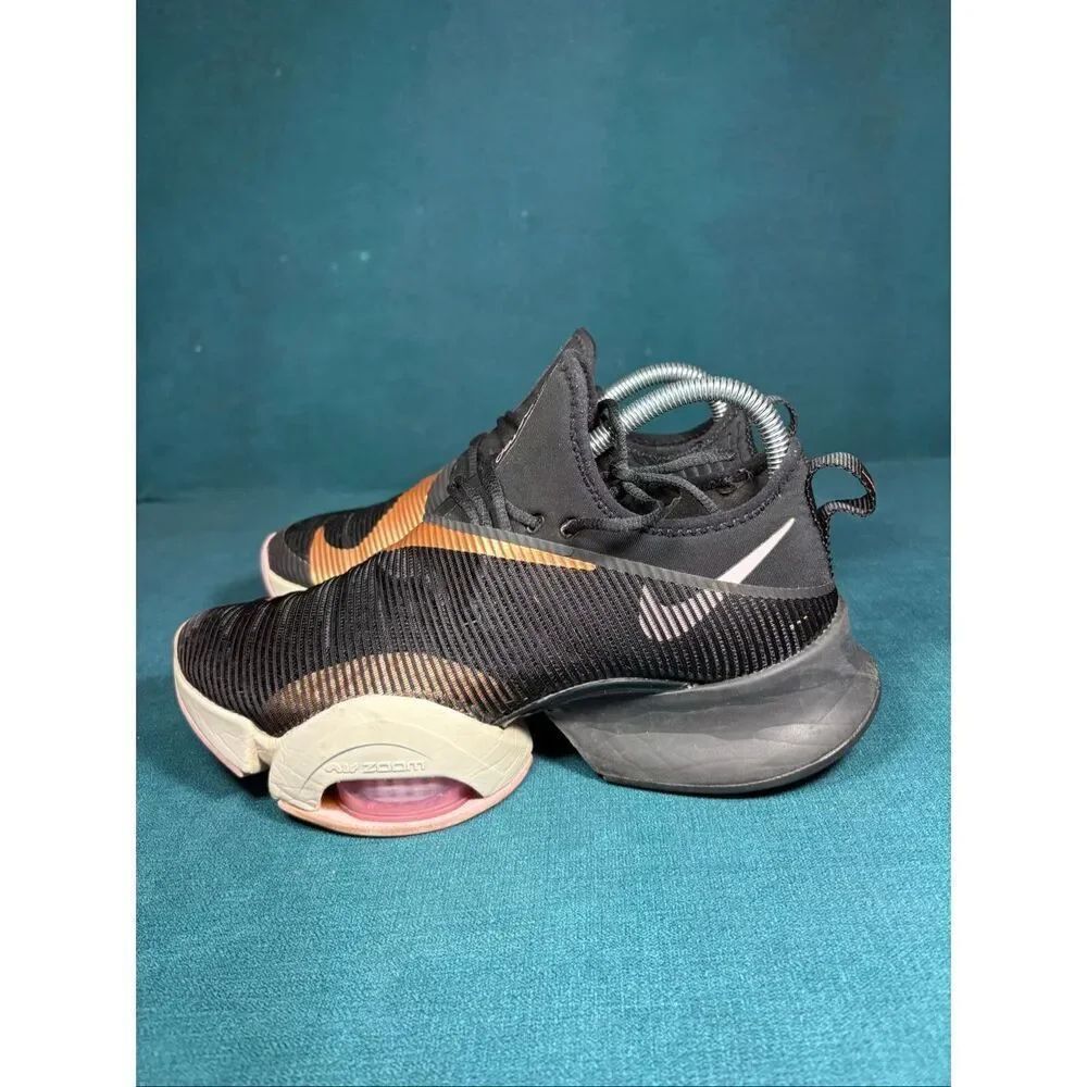 Nike Air Zoom SuperRep 2 HIIT Training Shoes Black Rose Gold Women’s Size 8 BQ70